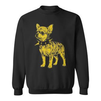 Rocker Chihuahua Punk Metal Rock And Roll Music Dog In Mangas Camisa de entrenamiento - Regaloses
