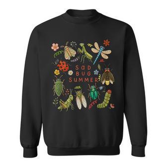 Sad Bug Summer Insect Inspired Indie Aesthetic Sweatshirt - Monsterry