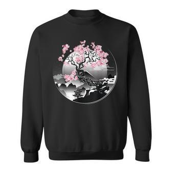 Sakura Fleurs De Cerisier Japonaises Esthétique Sweater e - Cadeauxyz