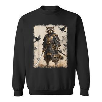 Samurai Raccoon Gráfico De Anime Para Hombre Guerrero Japonés Camisa de entrenamiento - Regaloses