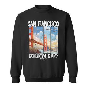 San Francisco Golden Gate Bridge Ca Cielo Azul Iconic Fog City Camisa de entrenamiento - Regaloses