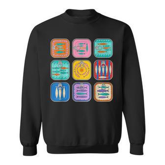 Sardines Portugaises En Étain Poisson Rétro Tendance Pêcheur Sweater e - Cadeauxyz