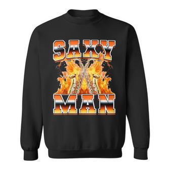 Saxy Manaxophonistetyle Années 90 Sweater e - Cadeauxyz