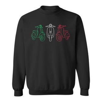 Scooter Moto En Colores De La Bandera De Italia Camisa de entrenamiento - Regaloses