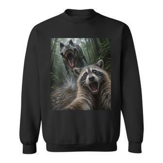 Selfie Raton Laveur Avec Dinosaure T-Rex Sweater e - Cadeauxyz
