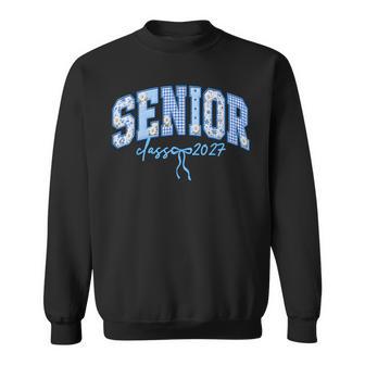 Senior Class Of 2027 Patchwork Flowers Seniors 27 Graduation Sweatshirt | Seseable UK