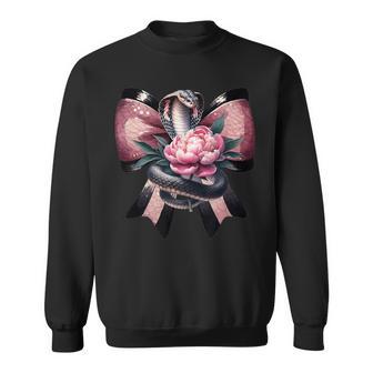 Serpent Cobra Avec Fleur Rose Et Nœud Sweater e - Cadeauxyz