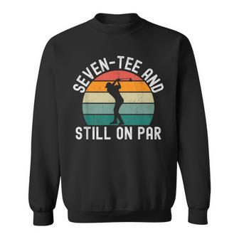 Seven- Andtill On Par Golfeur Humour 70E Anniversaire Rétro Sweater e - Cadeauxyz