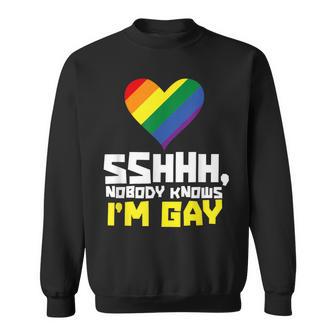 Shhh Nessunoa Cheono Gay Attuale Lgbtq Orgoglio Felpa - Novitaregali