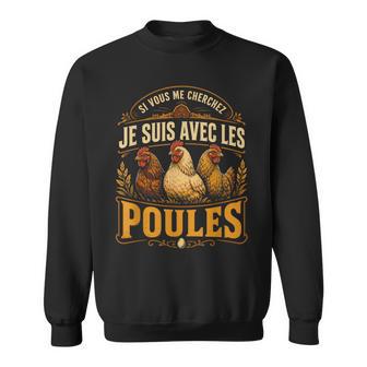Sious Me Cherchez Jeuis Avec Les Poules Ferme Sweater e - Cadeauxyz
