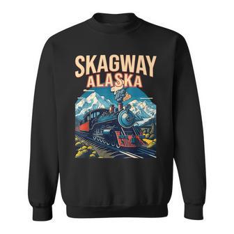 Skagway Alaska Steam Train Gateway Klondike History Sweatshirt - Thegiftio UK