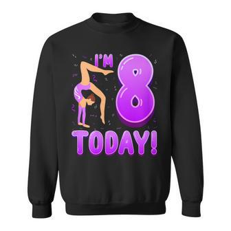Soy 8 Hoy Gimnasta Gimnasia 8º Cumpleaños Niñas Camisa de entrenamiento - Regaloses