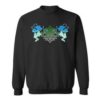 Sri Yantra Grenouille Champignon Lsdacré Géométrie Sweater e - Cadeauxyz