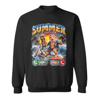 Summer Is Calling Tung Tung Sahur John Pork Brainrot Meme Sweatshirt | Seseable UK