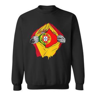 Super Drapeau Portugal Et Espagne Descendant Des Portugais Sweater e - Cadeauxyz