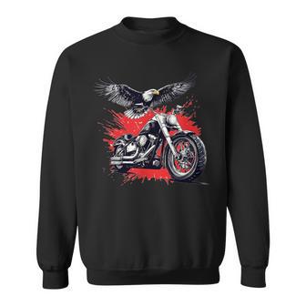 Superbe Costume De Moto D'aigle Pour Les Fans De Motards Et D'aigles Sweater e - Cadeauxyz