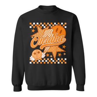Team Onraka Checkered Retro School Spirit House Day Sweatshirt | Seseable UK