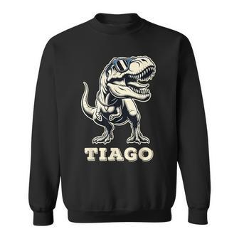 Tiago Cadeau Prénom Personnalisé Garçon Dinosaure Sweater e - Cadeauxyz
