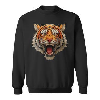 Tiger Roaring Graphic Sweatshirt | Seseable UK