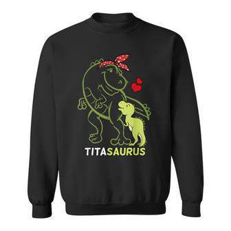 Titasaurus Tita Tyrannosaurus Dinosaurio Bebé Tía Camisa de entrenamiento - Regaloses