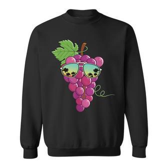 Uvas Rojas Divertidas Con Gafas Deol Traje Amor Uva Camisa de entrenamiento - Regaloses