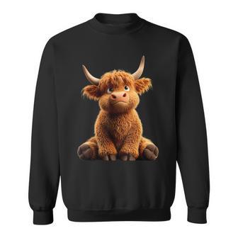 Vache Highland Cow Bœuf Fermier Ferme Highland Cattle Sweater e - Cadeauxyz