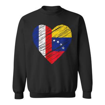 Venezuela Francia Corazón Bandera Francesaenezolana Bandera Corazón Camisa de entrenamiento - Regaloses