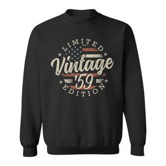 Vintage 1959 Limited Edition Usa Flag 67Th Birthday Sweatshirt - Monsterry