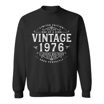 Vintage 1976 Elegant Label 50 Year Old Classic 50Th Birthday Sweatshirt - Thegiftio UK