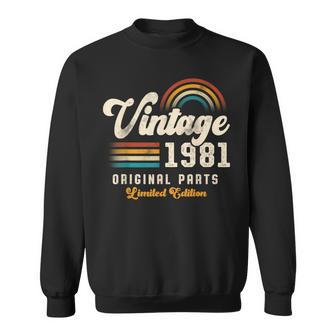 Vintage 1981 Piezas Originales 45 Aniversario Retro Camisa de entrenamiento - Regaloses