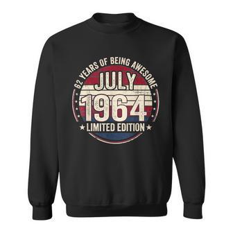 Vintage 62 Decoraciones De Cumpleaños Para Hombres 62 Años 1964 62 Cumpleaños Camisa de entrenamiento - Regaloses