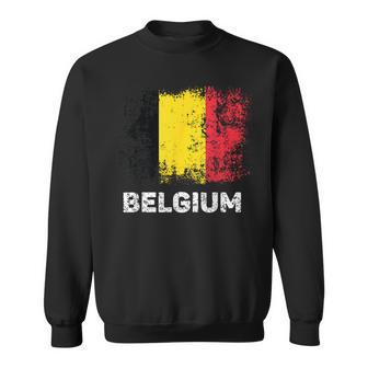 Vintage Belgium Flag Patriotic Belgian Flag Camisa de entrenamiento - Regaloses