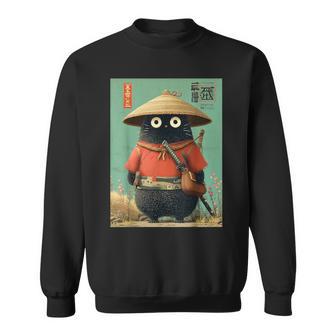 Vintage Japonés Gatoamuraiumi-Eiajero Guerrero Anime Camisa de entrenamiento - Regaloses