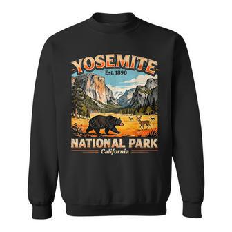 Vintage Yosemite National Park California Nature Hiking Sweatshirt | Seseable UK