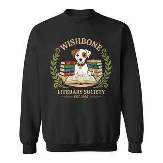 Wishbone Literary Society Est 1995 Dog Book Club Reader Sweatshirt - Thegiftio UK