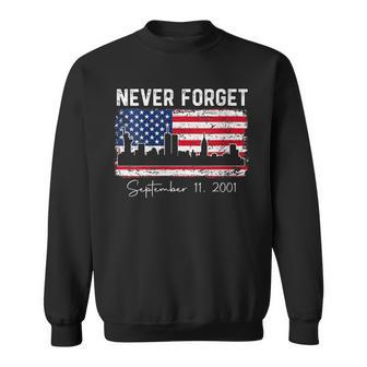 Women's 25Th Anniversary September 11 2001 Memorial Day Usa Flag Sweatshirt | Seseable UK