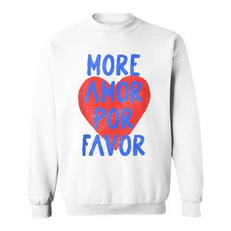More Amor Por Favor Español Querido Diciendo In Mangas Camisa de entrenamiento - Regaloses