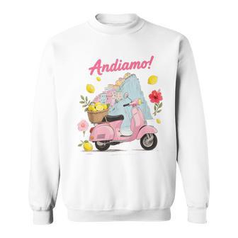 Andiamo Trottinette Italienneouvenir D'italie Fleur De Citron Sweater e - Cadeauxyz