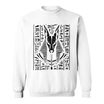 Anubis Dios Egipcio Egipcio Divertido Jeroglíficos Antiguo Faraón Camisa de entrenamiento - Regaloses