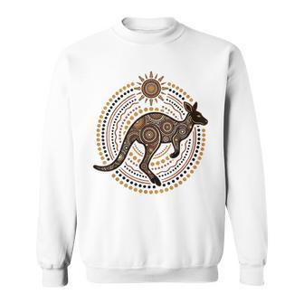 Arte Aborigen De Lunares Canguro Australiano Camisa de entrenamiento - Regaloses