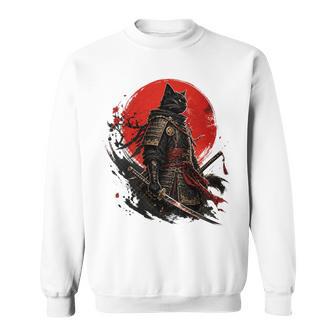 Arte De Armaduraintage De Guerrero Japonésamurái De Gato Negro Camisa de entrenamiento - Regaloses
