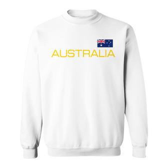 Australia Flag Australian Athletic Sports Jersey Style Sweatshirt - Thegiftio UK