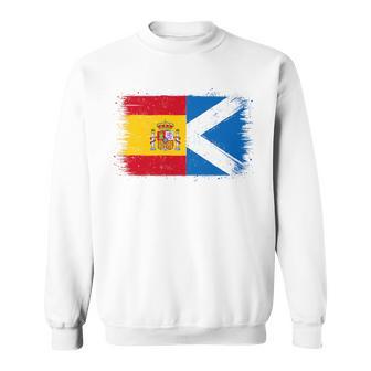 Bandera Escocia España Orgulloso Aficionado Escocés Español Camisa de entrenamiento - Regaloses