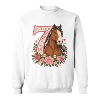 Caballo Clydesdale 7º Cumpleaños 7 Años Niña Caballo Camisa de entrenamiento - Regaloses
