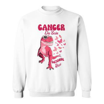 Cancer Duein Octobre Rose Papillon Dinosaure Sweater e - Cadeauxyz