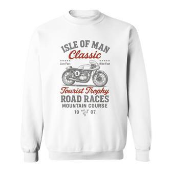 Carreras De Motos Clásicas Estilointage Isla De Man Camisa de entrenamiento - Regaloses