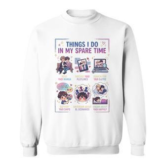 Ce Que Je Fais Pendant Mon Temps Libre Yaoi Haut De Gamme Sweater e - Cadeauxyz