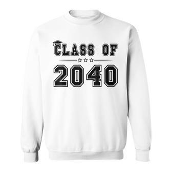 Class Of 2040 Grow With Me Graduation Handprint On Back Sweatshirt | Seseable UK
