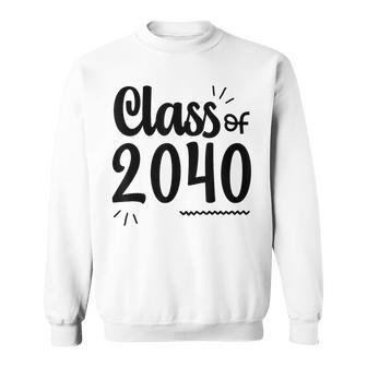 Class Of 2040 Grow With Me Handprints On Back Pre-K To 12 Sweatshirt | Seseable UK
