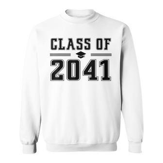 Class Of 2041 Grow With Me Graduation Handprint On Back Sweatshirt | Seseable UK